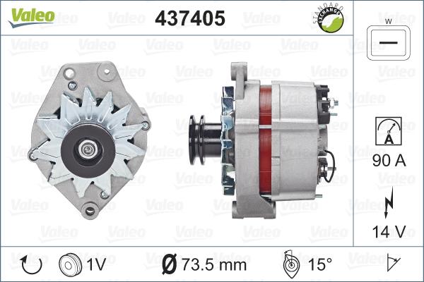 Valeo 437405 - Ģenerators autospares.lv