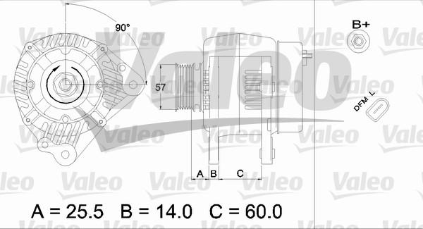 Valeo 437401 - Ģenerators www.autospares.lv