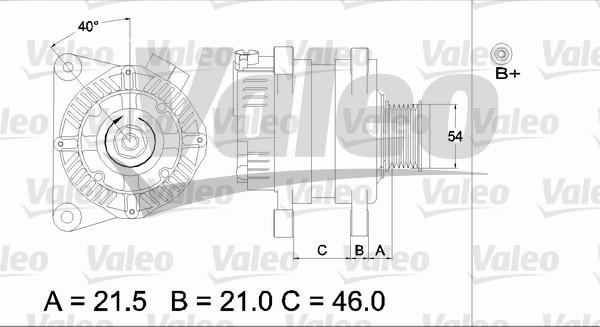 Valeo 437407 - Ģenerators www.autospares.lv