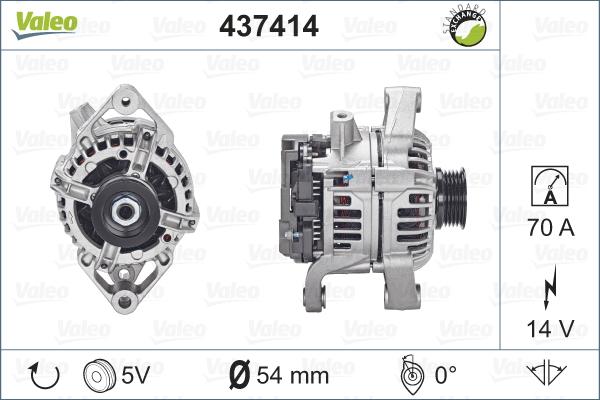 Valeo 437414 - Ģenerators autospares.lv