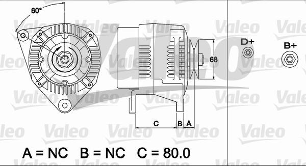 Valeo 437484 - Ģenerators www.autospares.lv