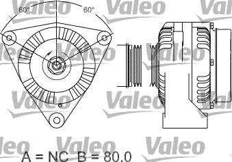 Valeo 437482 - Ģenerators www.autospares.lv