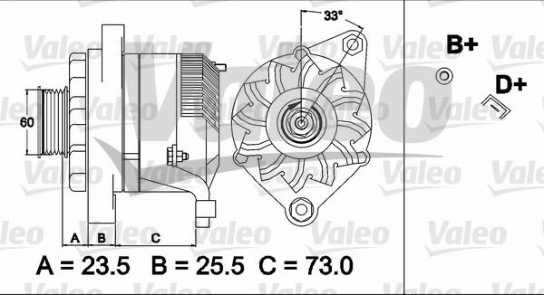 Valeo 437487 - Ģenerators autospares.lv