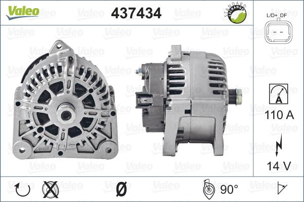 Valeo 437434 - Ģenerators autospares.lv