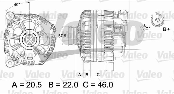 Valeo 437436 - Ģenerators www.autospares.lv