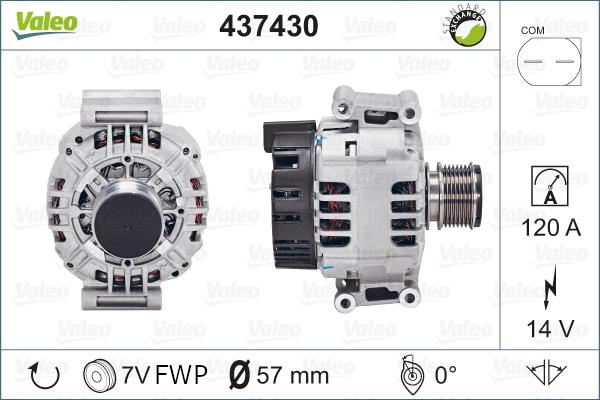 Valeo 437430 - Ģenerators autospares.lv