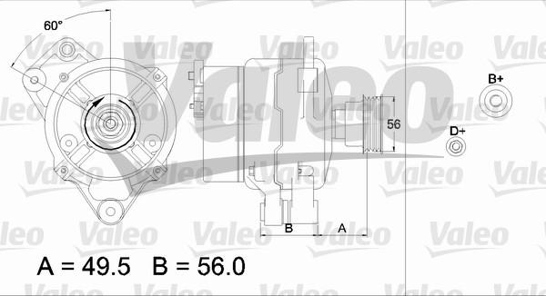 Valeo 437438 - Ģenerators www.autospares.lv