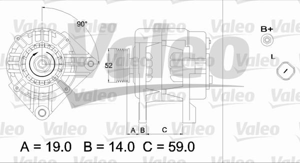 Valeo 437424 - Ģenerators autospares.lv