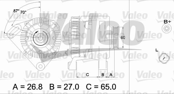 Valeo 437428 - Alternator www.autospares.lv