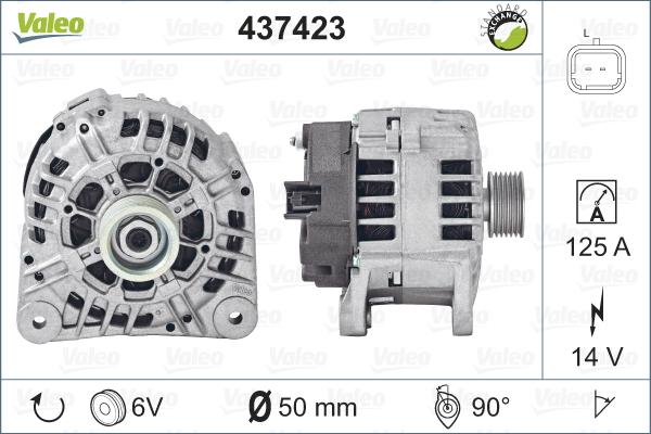 Valeo 437423 - Ģenerators autospares.lv