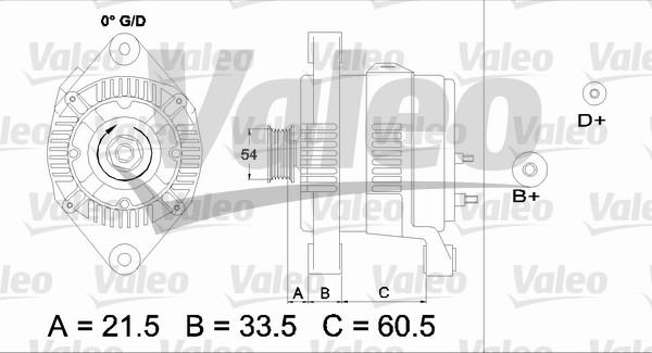 Valeo 437422 - Ģenerators www.autospares.lv