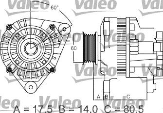 Valeo 437427 - Ģenerators autospares.lv