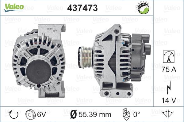 Valeo 437473 - Ģenerators autospares.lv