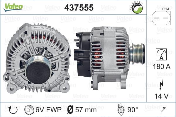 Valeo 437555 - Генератор www.autospares.lv