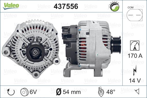 Valeo 437556 - Alternator www.autospares.lv