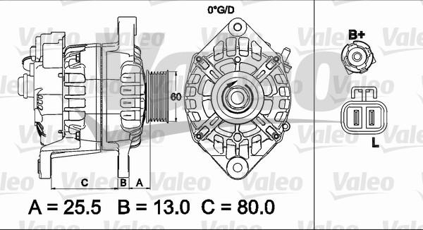 Valeo 437501 - Ģenerators autospares.lv