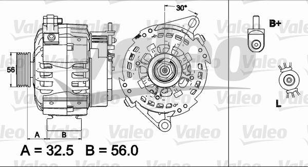 Valeo 437510 - Ģenerators www.autospares.lv