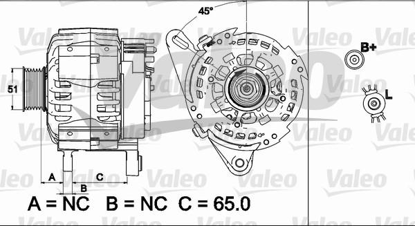 Valeo 437512 - Ģenerators www.autospares.lv