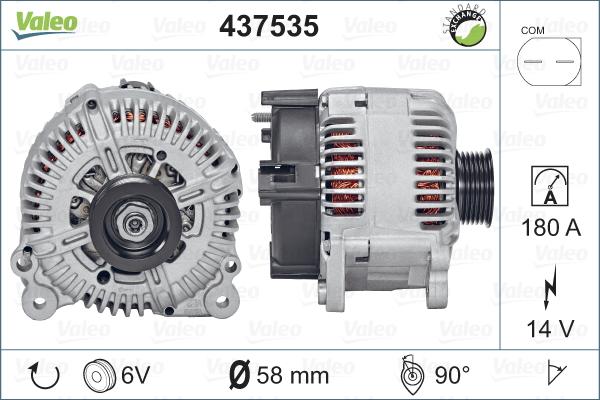 Valeo 437535 - Ģenerators www.autospares.lv