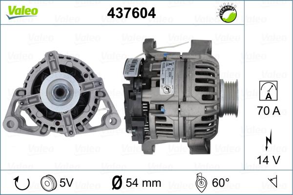 Valeo 437604 - Ģenerators autospares.lv