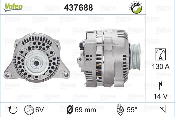 Valeo 437688 - Ģenerators autospares.lv