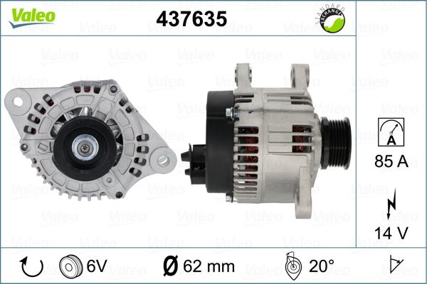 Valeo 437635 - Ģenerators www.autospares.lv