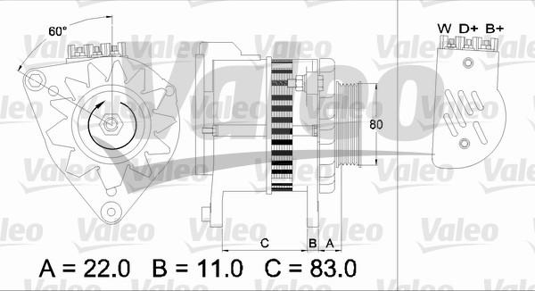 Valeo 437 049 - Ģenerators autospares.lv