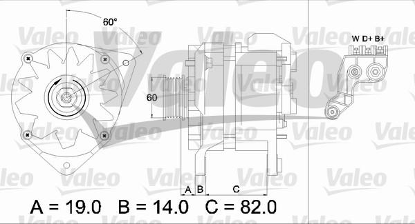 Valeo 437081 - Ģenerators www.autospares.lv