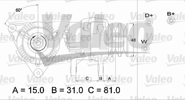 Valeo 437195 - Генератор www.autospares.lv