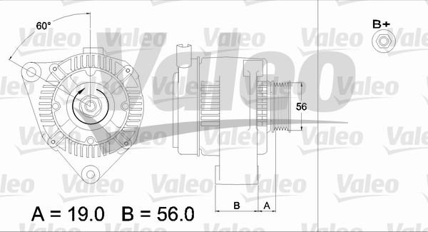 Valeo 437190 - Генератор www.autospares.lv