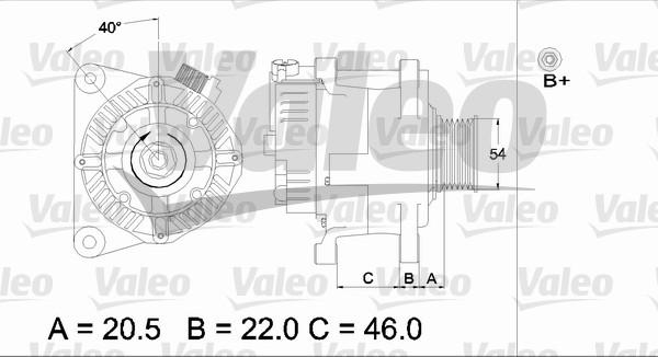 Valeo 437193 - Ģenerators autospares.lv