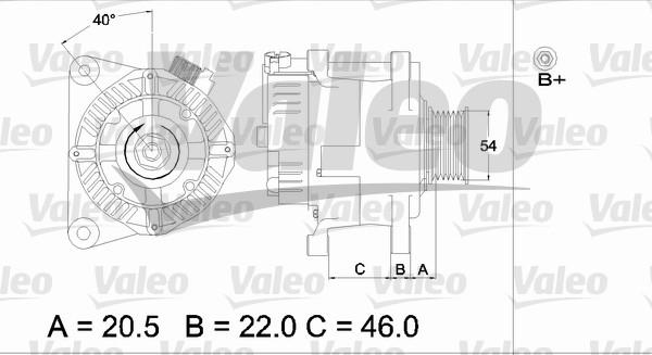 Valeo 437192 - Ģenerators www.autospares.lv