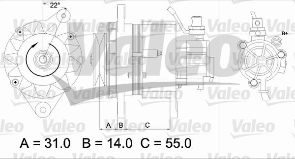 Valeo 437145 - Alternator www.autospares.lv