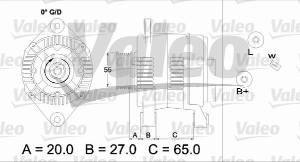 Valeo 437140 - Ģenerators www.autospares.lv