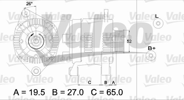 Valeo 437142 - Alternator www.autospares.lv