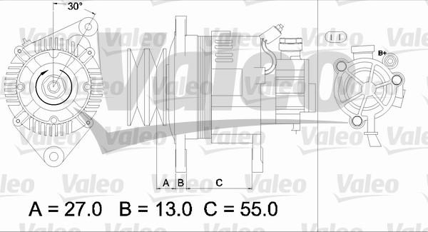 Valeo 437147 - Ģenerators www.autospares.lv