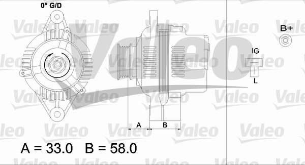 Valeo 437154 - Alternator www.autospares.lv