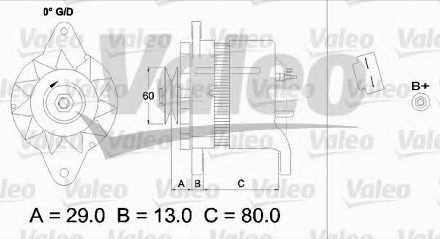 Valeo 437155 - Ģenerators autospares.lv