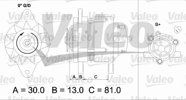 Valeo 437150 - Ģenerators www.autospares.lv