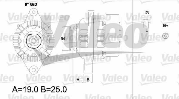 Valeo 437153 - Генератор www.autospares.lv