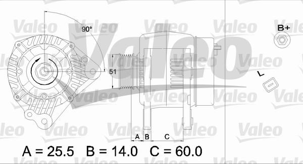 Valeo 437169 - Ģenerators www.autospares.lv