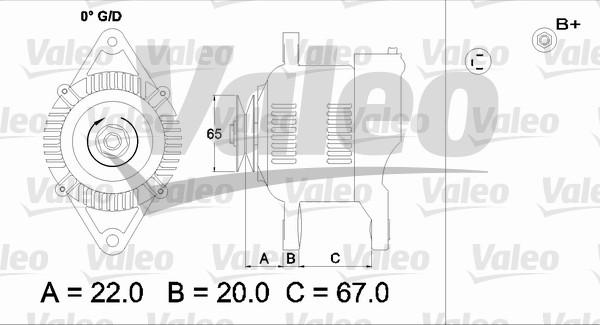 Valeo 437163 - Ģenerators autospares.lv