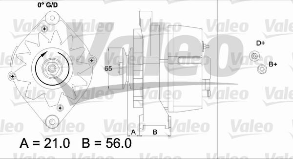 Valeo 437110 - Генератор www.autospares.lv