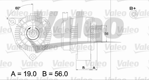 Valeo 437186 - Ģenerators autospares.lv