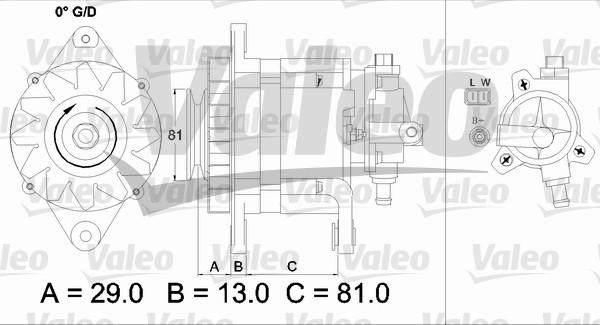 Valeo 437180 - Ģenerators autospares.lv