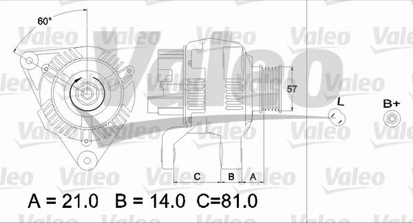 Valeo 437188 - Ģenerators www.autospares.lv