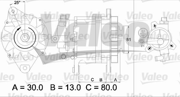 Valeo 437135 - Alternator www.autospares.lv