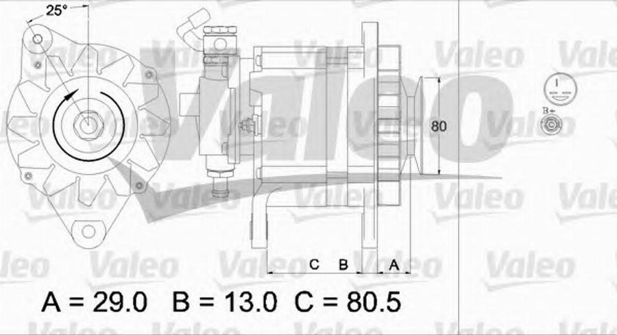 Valeo 437131 - Генератор www.autospares.lv