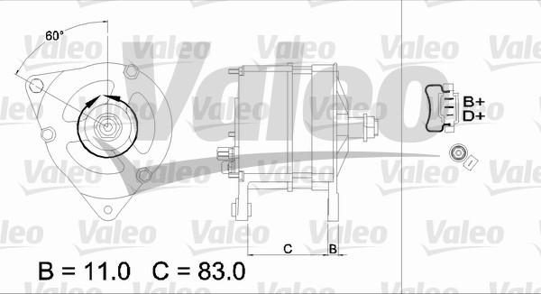 Valeo 437124 - Ģenerators autospares.lv