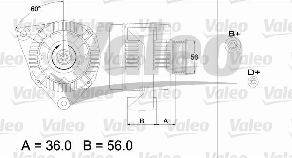 Valeo 437126 - Ģenerators www.autospares.lv